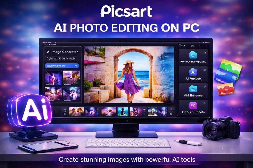 Picsart Mod apk for Pc with AI features
